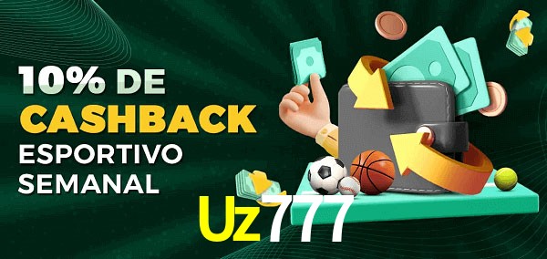 10% de bônus de cashback na Uz777